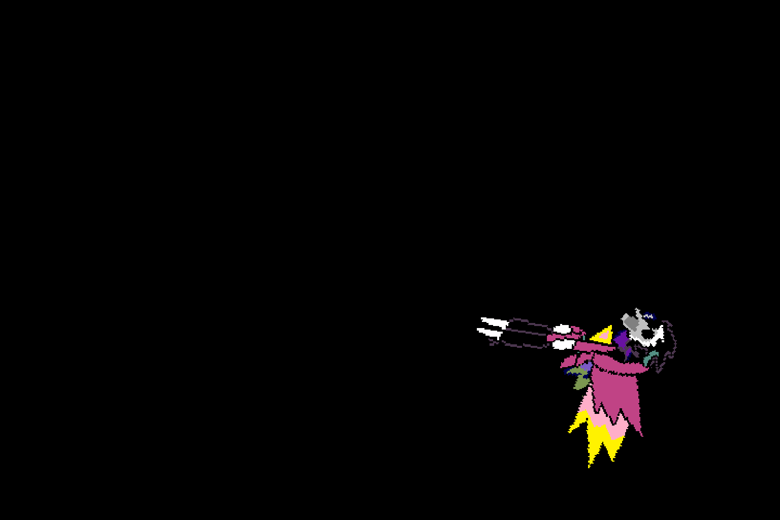 The scene described above of the end of the NEO fight.